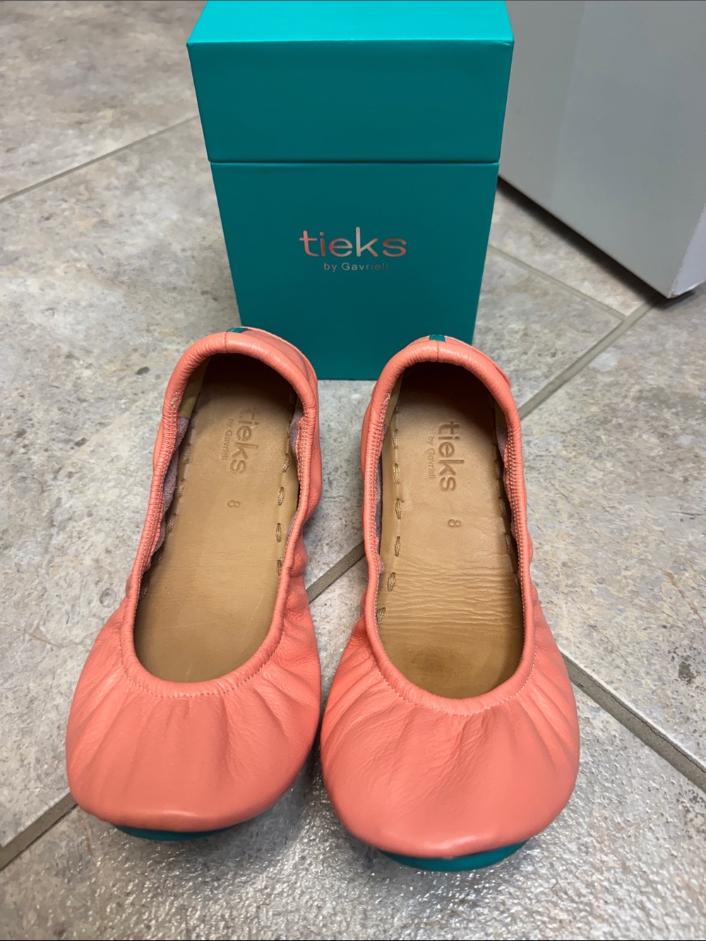 Tieks Peach Poppy size 8